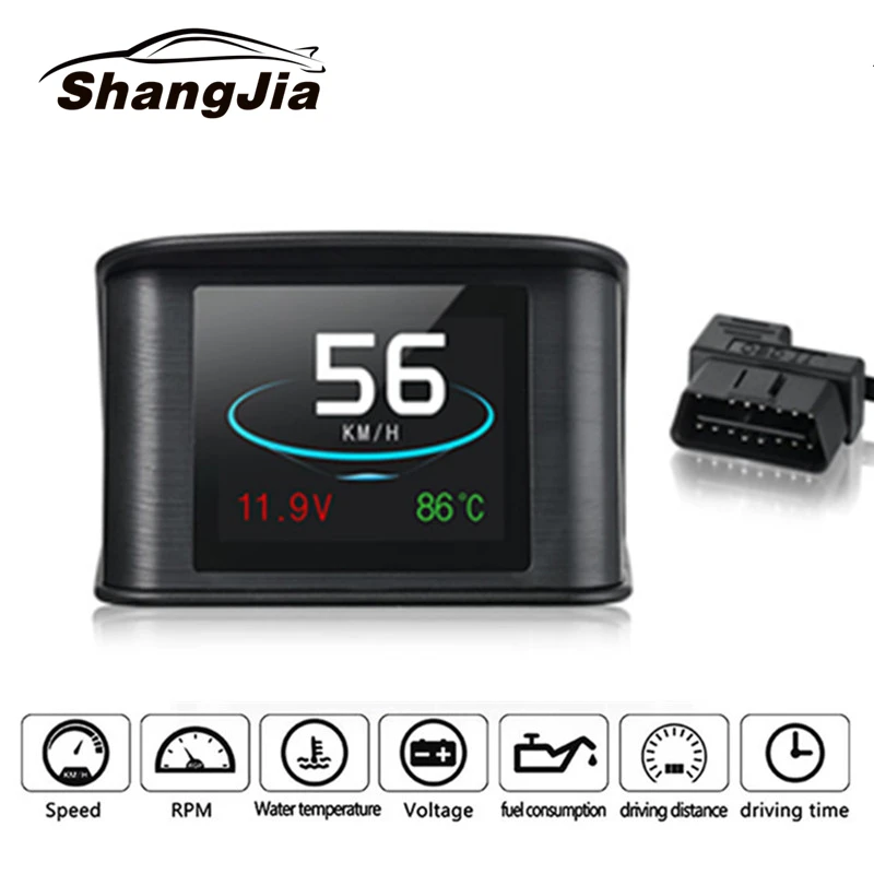 Mr Cartool M1 hud Дисплей на голову автомобильный монитор Цифровой OBD2 Автомобильный