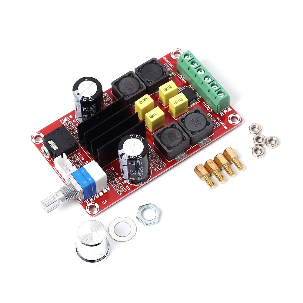 XH M189 TPA3116D2 Digital Power Amplifier Board Dual Channel Stereo Overvoltage Large Capacity Capacitor Audio Amplifier