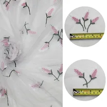 YWCOOL 5 м/лот зерна вышитая, сетчатая, Тюлевая ткань для художественного оформления ногтей, ручная работа, для свадьбы и танцев; платье-пачка