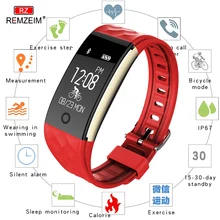 REMZEIM Inteligente Pulseira Pedômetro Heart Rate Monitor de Fitness e Sono Rastreador Múltiplos Modos de Esportes Banda Inteligente À Prova D’ Água