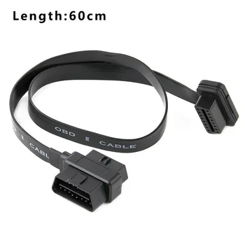 

OBDII 16-pin 16-core OBD Connector Splitter One-to-Two Extension Cable 60CM