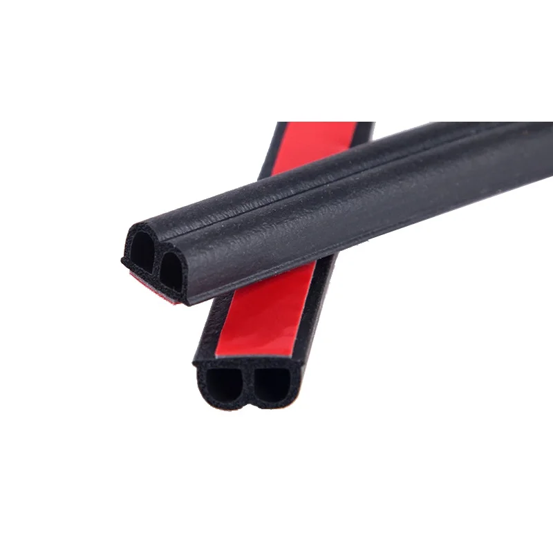 

5M Double D Type Car Rubber Seal Strip Windproof Anti-Noise Dustproof Door Sealing Strips Car Styling Weatherstrips Rubber Seal