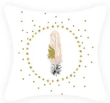 2 стороны печати розовый украшения геометрический Фламинго Чехлы минималистский декоративный шар перо ананас нордическая подушка случае - Цвет: 10