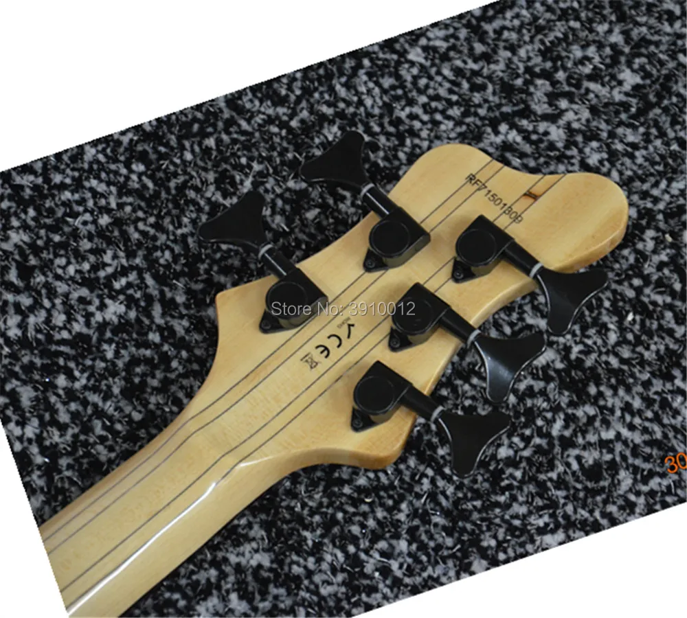 Factory custom 5-string electric bass guitar real picture can be customized according to requirements