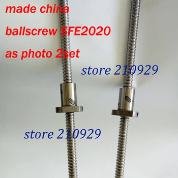 

SFE 2020 2set 1000/1000mm rolled ballscrews end processing bk/bf15