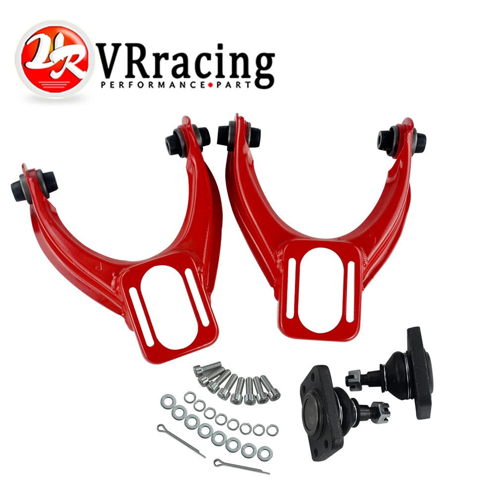 Blue For 96-00 Honda Civic Performance Stainless Steel Adjustable Front Upper Camber Kit EK EM