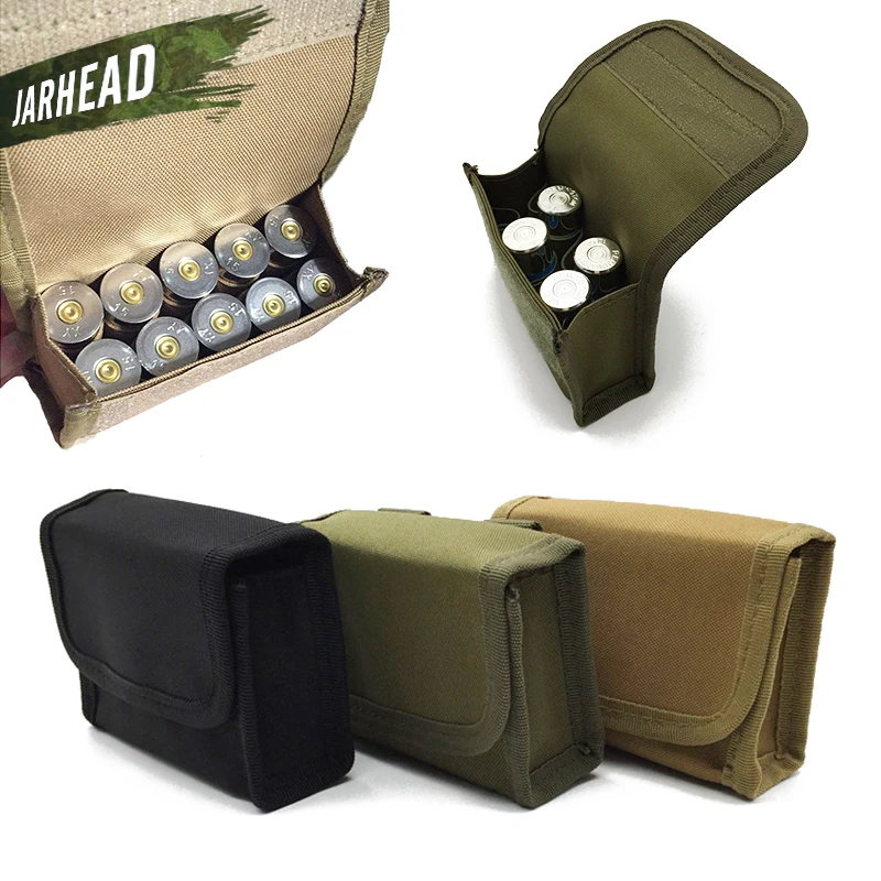 10 Rounds Bullet Pouch Military Hunting Molle Ammo Carrier Pouches