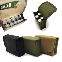 10 cartouches balle poche militaire chasse Molle munitions porte-munitions poches extérieur tactique Mini fusil de chasse accessoire sac, 2 pièce/lot(China)