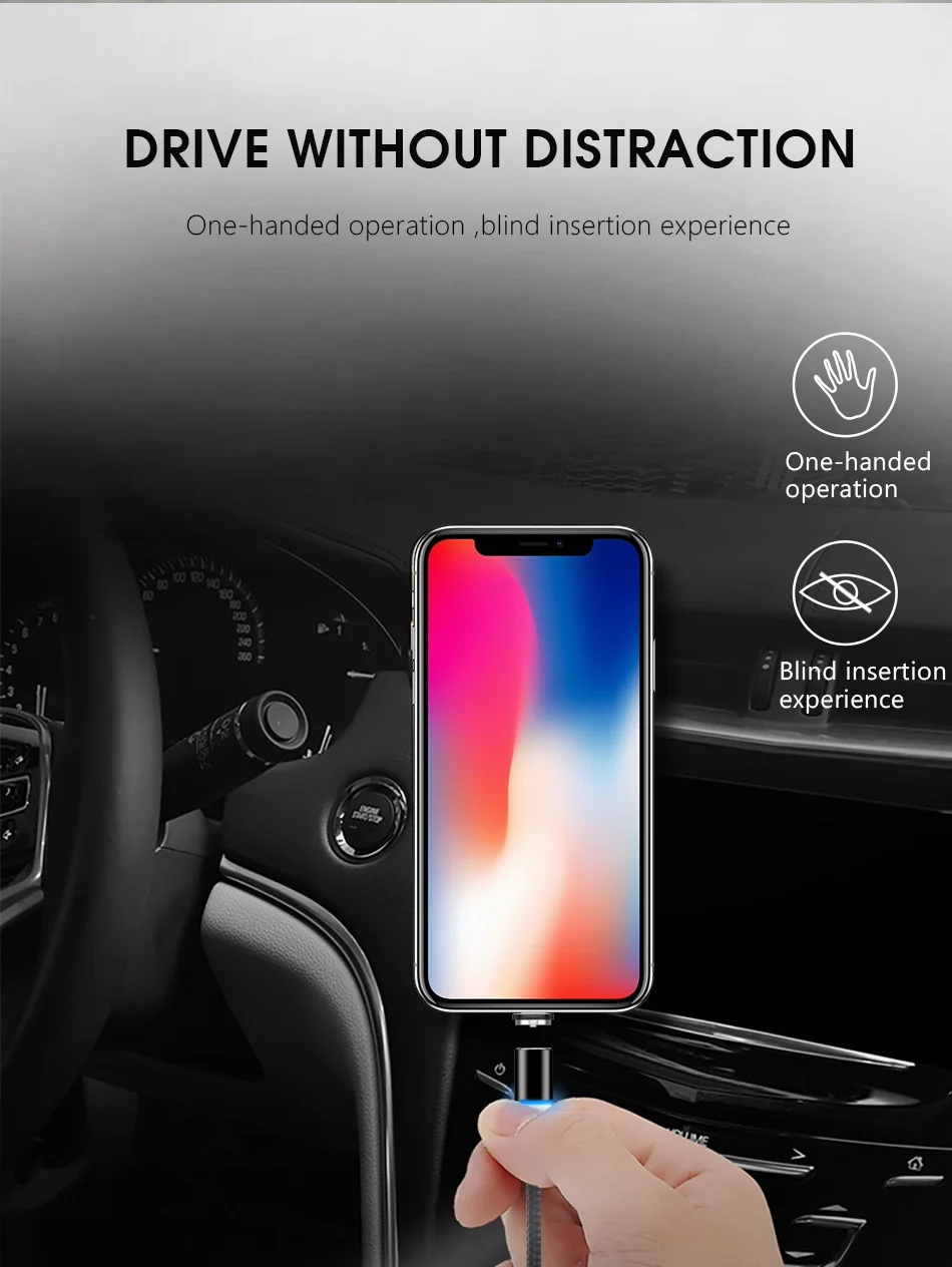 NOHON Magnetic Charging Cable 8 Pin For iPhone XS MAX XR X Samsung Xiaomi 8 9 Android Micro USB Type C Phone Charge Cables 1 (7)