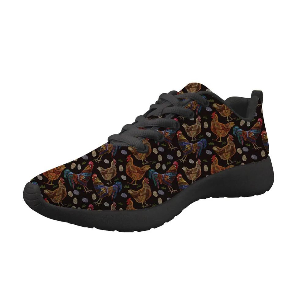 

Customized Chicken Print Men Sneakers Teen Boys Daily Running Shoes breathable Male Casual Lace up Shoes Chaussures Femmes