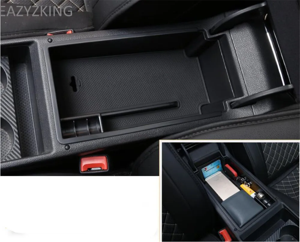 EAZYZKING ящик для хранения в подлокотнике автомобиля бардачок лоток Ящик для хранения для Skoda Octavia-/Superb 2009-, авто аксессуары