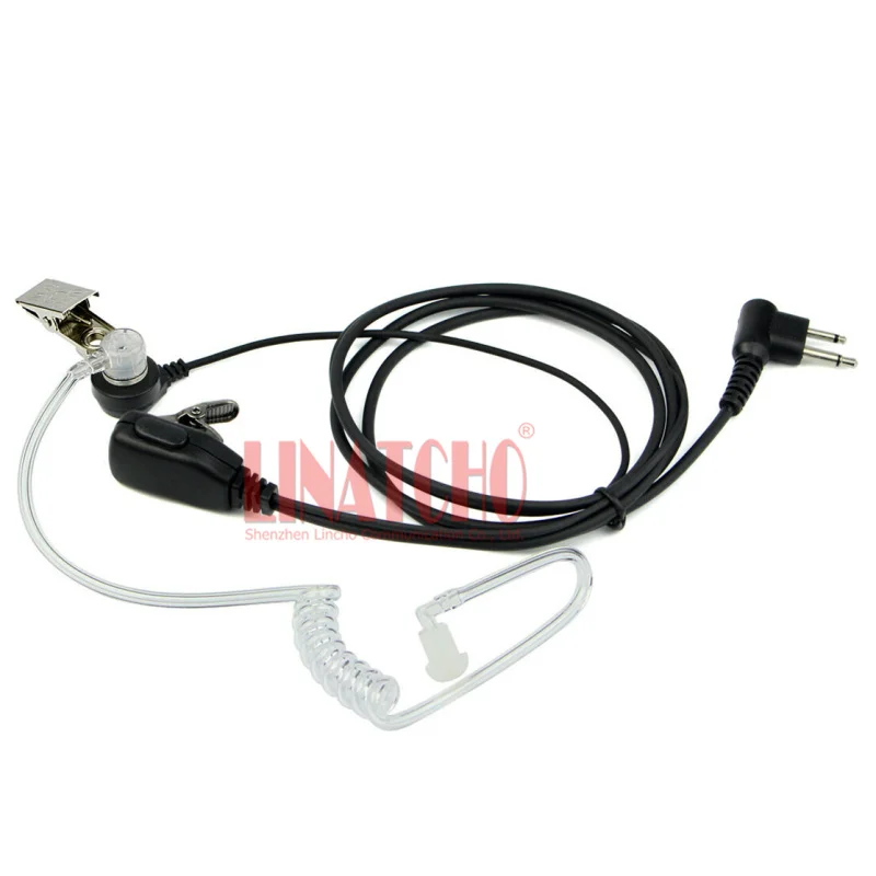 2 pin air tube ear earpiece mic two way radio GP308 GP350 GP2000 walkie talkie headphone headset