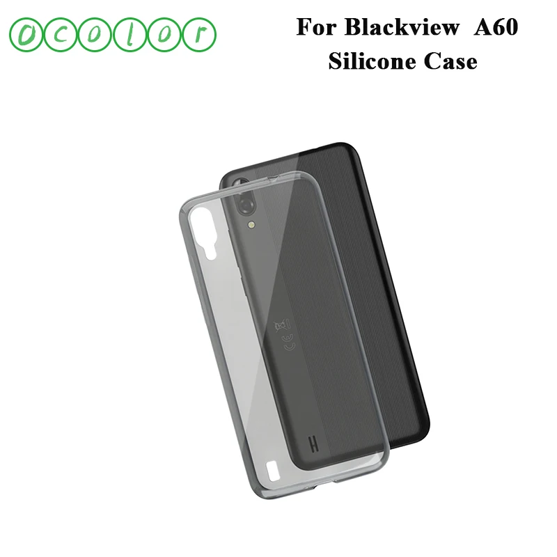 Ocolor для Blackview A60 прозрачный силиконовый чехол противоударный ТПУ задний Чехол