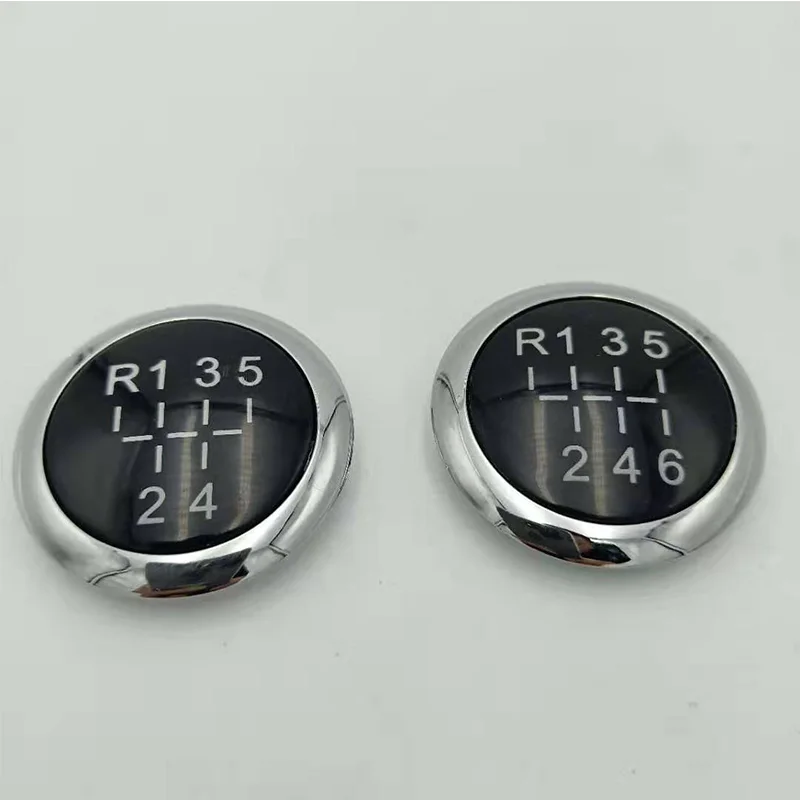 

1pcs 5 /6 Speed Car Black Gear Knob Chrome Cap Top For VAUXHALL OPEL ASTRA III H CORSA D 2004-2010