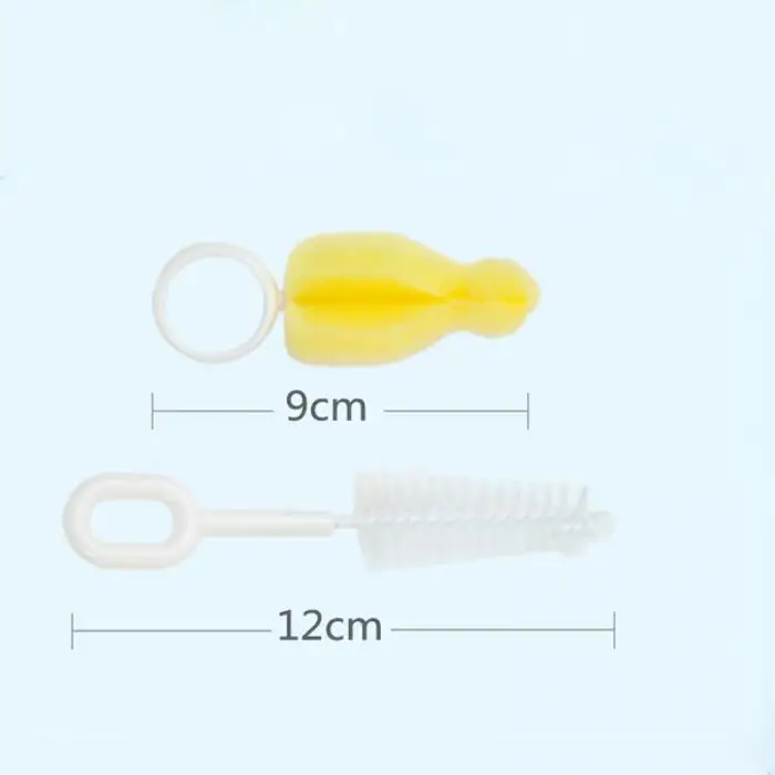6 шт./компл. бутылки щетки губки нейлоновая щетка чашка для молока воды Чистка соски щетки для соски комплект FJ88