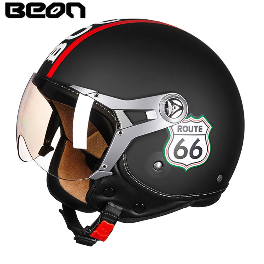 

BEON Motorcycle Helmet Chopper 3/4 Open Face Vintage Helmet B10071 Moto Casque Casco motocicleta Capacete Retro helmets
