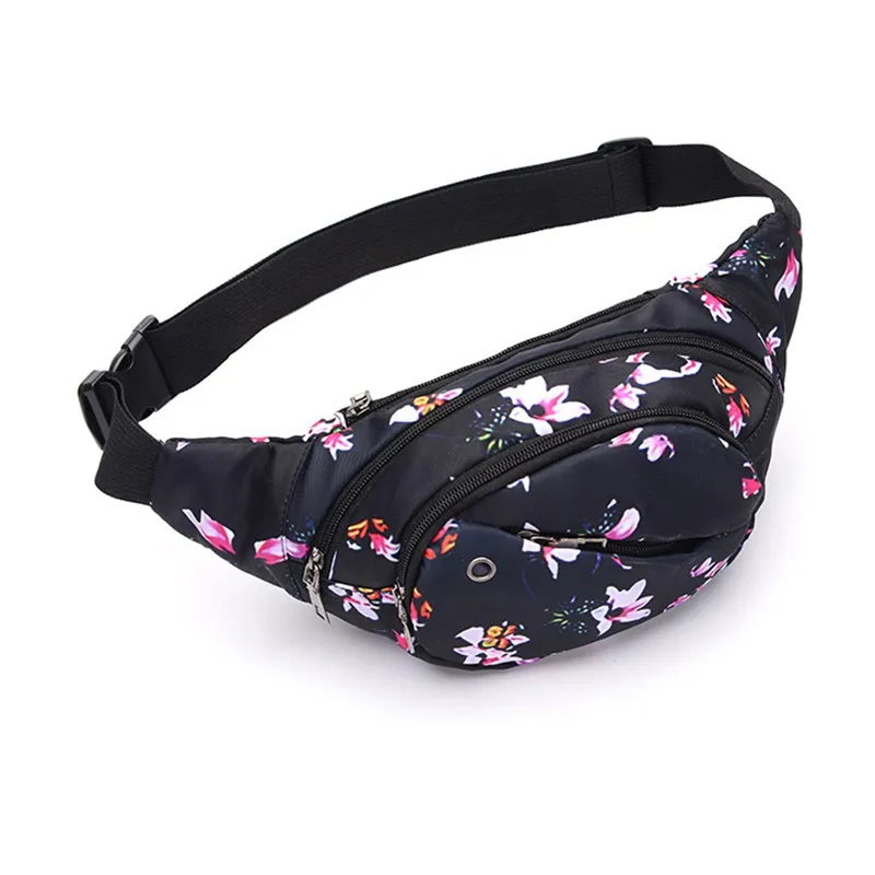 

Running Single Shoulder Bag Print Multi Functional Water Resistant Waist Messenger Bags Outdoor Running Accessories