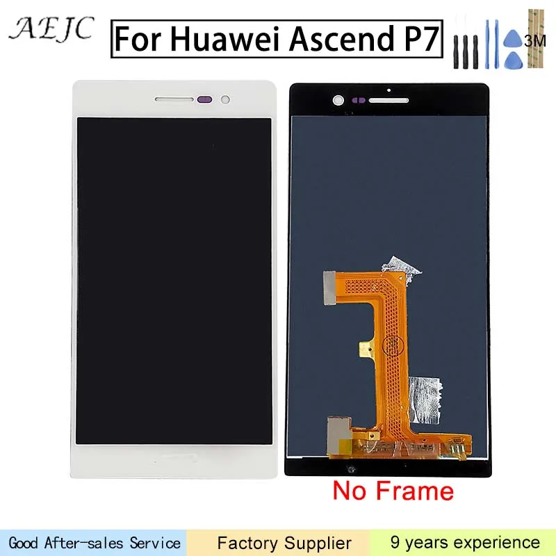 

For Huawei P7 P7-L00 P7-L05 P7-L10 LCD Display Touch Screen Digitizer Assembly Replacement Edition Screen 5.0 inch No dead Pixel