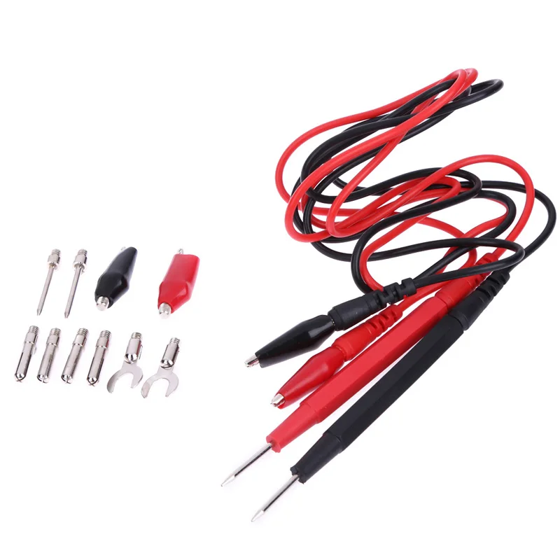 

16pcs/set Portable Multifunction Digital Multimeter Probe Test Lead Cable Alligator Burn Resistant Digital Multimeters Test Tool