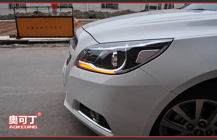 AKD Авто Стайлинг фара для Chevrolet Malibu 2012-2014 фары светодиодные ходовые огни биксеноновые фары Противотуманные фары ангельские глаза авто