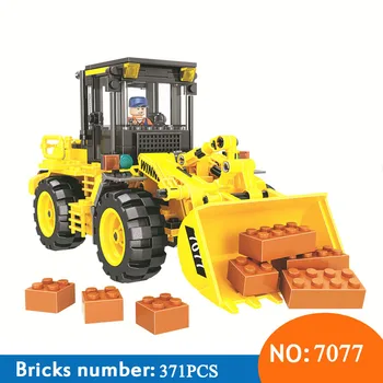 

Winner 7077 City Construction Team Loader Building Blocks Sets Bricks DIY Model Educational Kids Christmas Toys for children