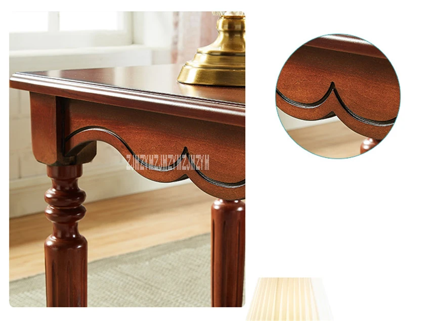 TS-1026 квадратная форма MDF твердая деревянная ножка торцевой стол домашняя мебель креативный березовый столик для гостиной Маленький журнальный столик