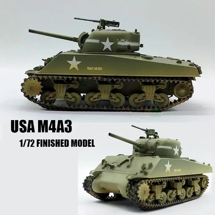 WWII USA M4A3 Tank 10th Bat 1/72 tank easy model finished non diecast |
