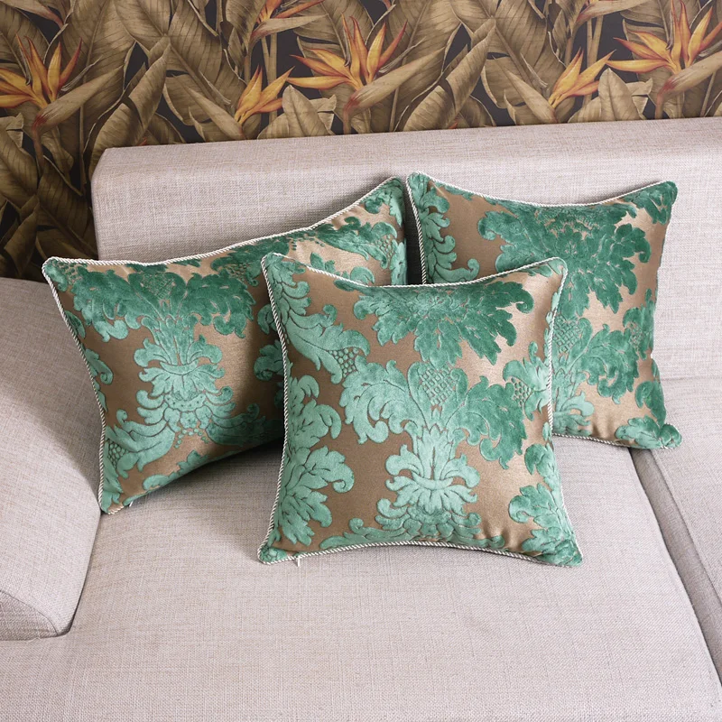 

Drop Ship Luxurious Flocking Velvet Pillow Cover Decorative Cushion Cover Home Decor Pillow Decorative Throw Pillows PillowCase