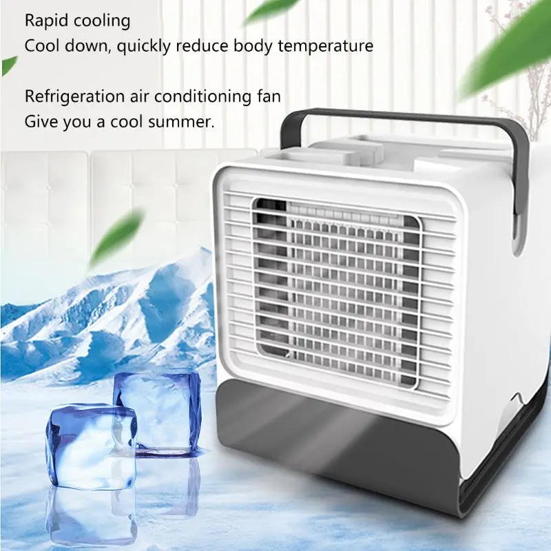 

1PCS USB Mini Portable Night light Air Conditioner Humidifier Purifier Desktop Air Cooling Fan Air Cooler Fan for Office Home