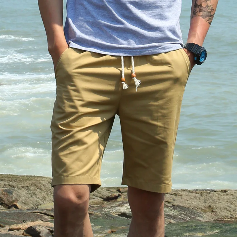 

Shorts Men Brand Summer Casual Beach Shorts Homme Quality Male Shorts Elastic Waist Fashion Boardshorts Cotton Shorts Plus Size
