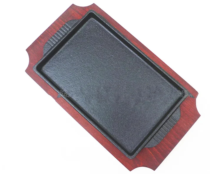 

Hot vegetable oil coating pre-seasoned reversable cast iron griddle fry pan skillet BBQ camping grill pan