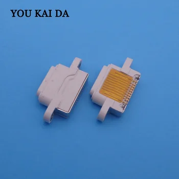 

100pcs white DC Power Mini USB Jack for Apple iPad 5 iPhone Ipad Mini 2 Charging Port Female Socket Micro USB connector 10pin