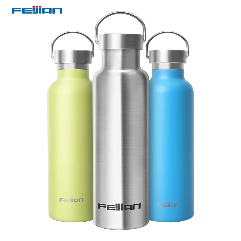 Feijian Sports Thermos bottle Stainless Steel Insulated Outdoor Drinking Water Bottle Vacuum flask travel kettle shaker