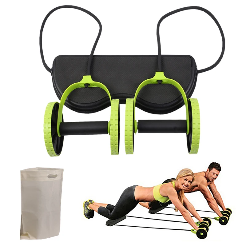 

Ab Roller Wheel Abdominal Muscle Trainer Stretch Resistance Pull Rope Tool Exercise Machine Gym Fitness Equipment Workout Power