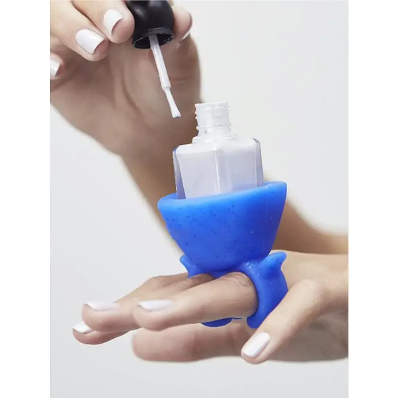 

1Pcs Finger Ring Nail Polish Holder Nail Gel Tools Makeup Decals Liquid Oil Stamping Polish Bottle Stand Nail Art Supplies