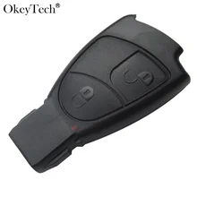 EKIY Car Key Shell For Mercedes Benz Key Shell B C E S ML Class replacements 2 Buttons For Smart Key Case Fob Cover Soft button