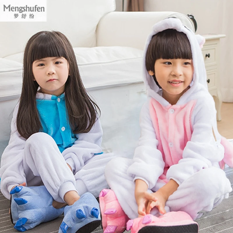 

Winter Pyjamas Kids Warm Long sleeve Cartoon Unicornio Cosplay Animal Onesie Flannel Children Sleepwear Girls Boys Pajamas