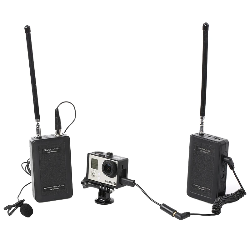 Saramonic Беспроводная система микрофона WM4C для Canon 6D 600D 5D2 5D3 Nikon D800 Sony DV GoPro Hero 3 4|lavalier