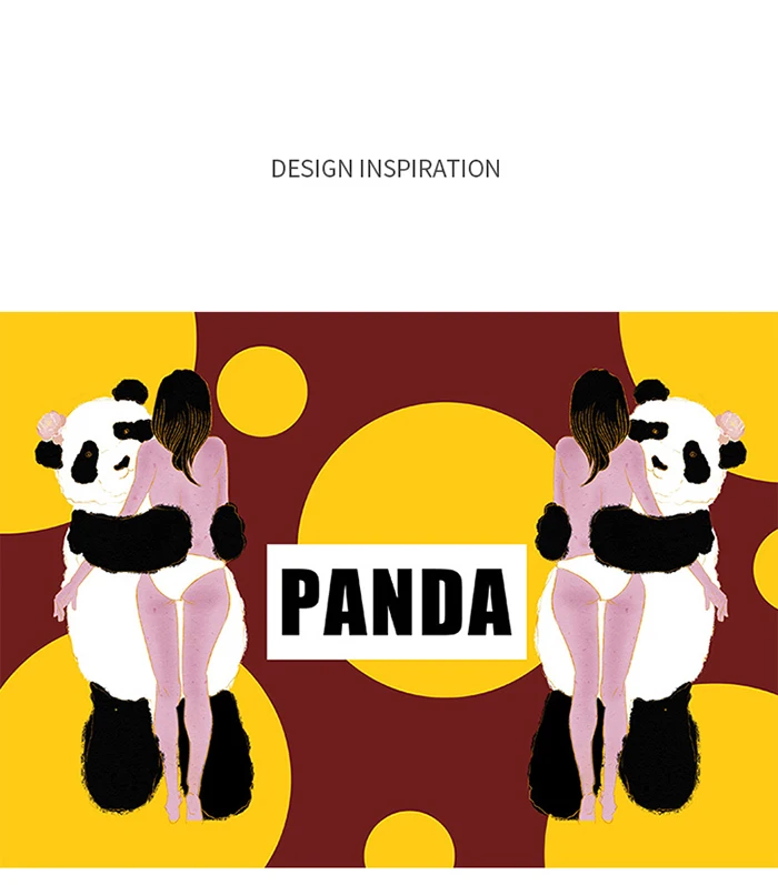ZEGL ожерелье с изображением животных колье с изображением панды женская подвеска цепочка на шею в китайском стиле