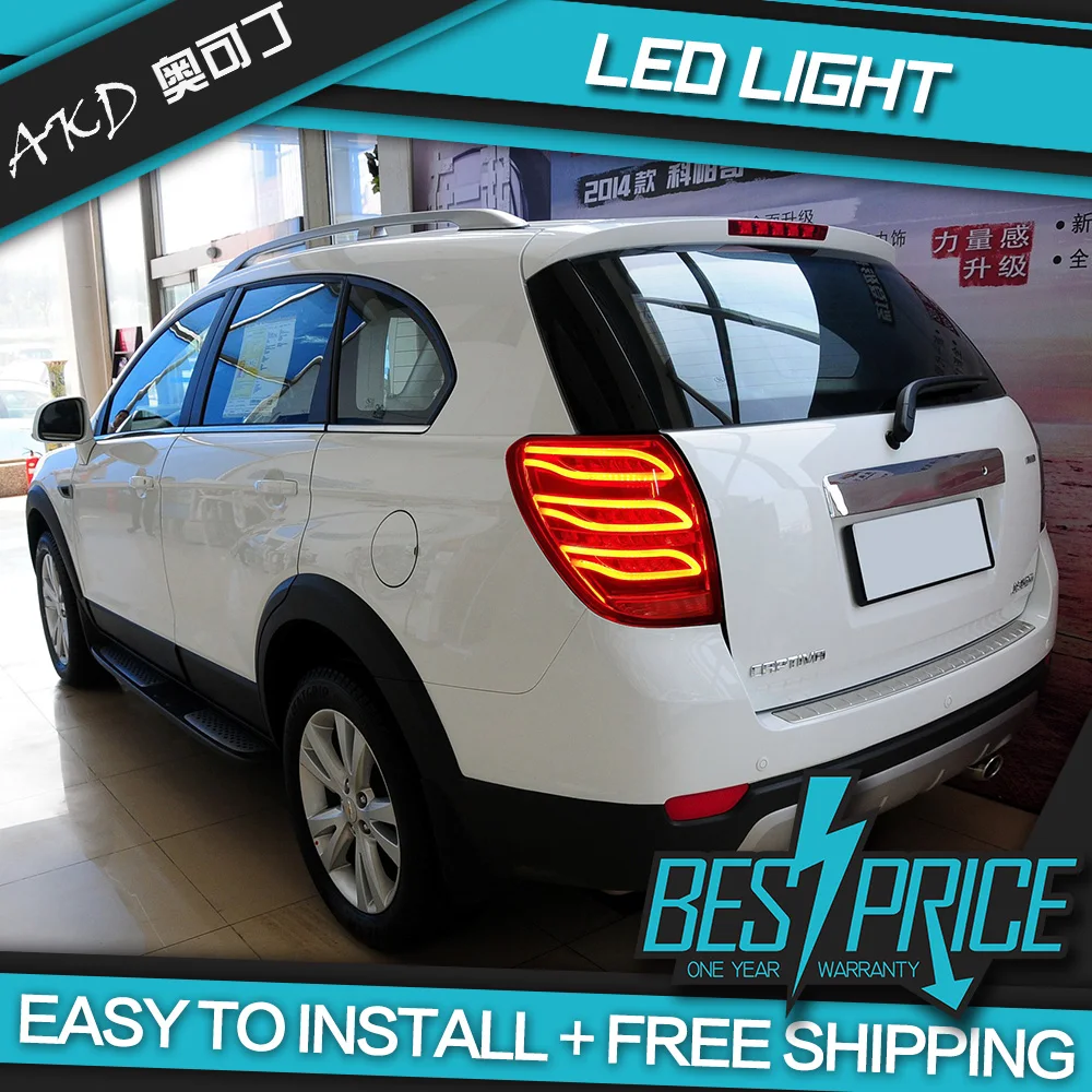 

AKD tuning cars Tail lights For Chevrolet Captiva 2008-2016 Taillights LED DRL Running lights Fog lights angel eyes Rear parking