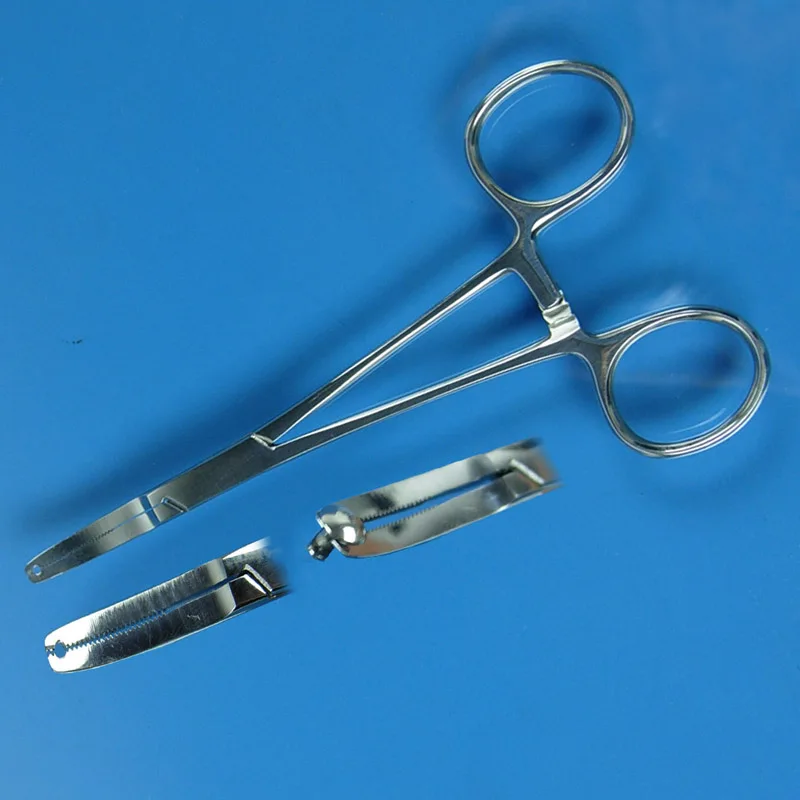 

New Stainless Steel slim dermal anchor kelly forceps (Curved Style ) Piercing Tools Body Piercing Tool 1pc