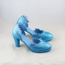 Обувь для костюмированной вечеринки Снежной Королевы принцессы Эльзы; обувь на заказ