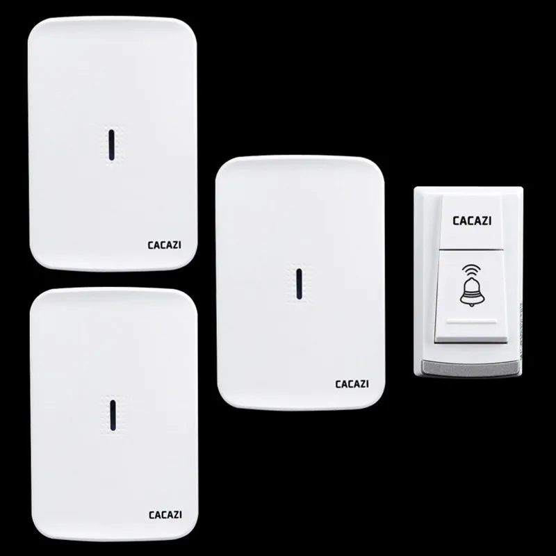 

Wireless home electronic elderly DC battery pager move freely waterproof doorbell 1 transmitter+3 receivers wireless door bell