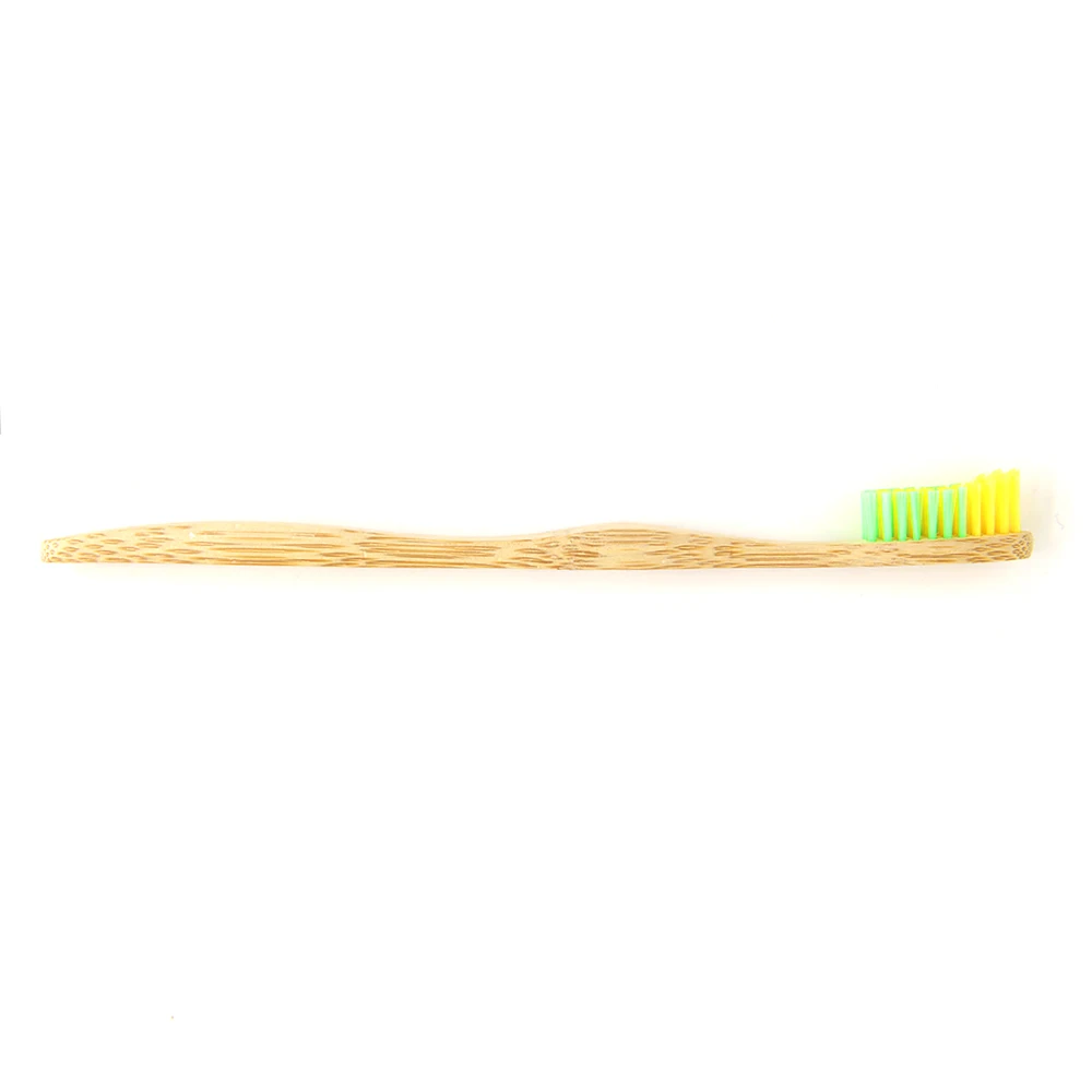 1 шт. 2 цвета бамбуковая зубная щетка дерево новинка бамбуковая мягкая щетина Capitellum нейлон волокно деревянная ручка