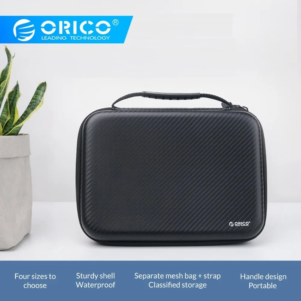 

ORICO EVA Hard drive Storage Box External Hard Drive Disk Protector Cover Bag Powerbank Mobile HDD Storage Box Zipper Pouch
