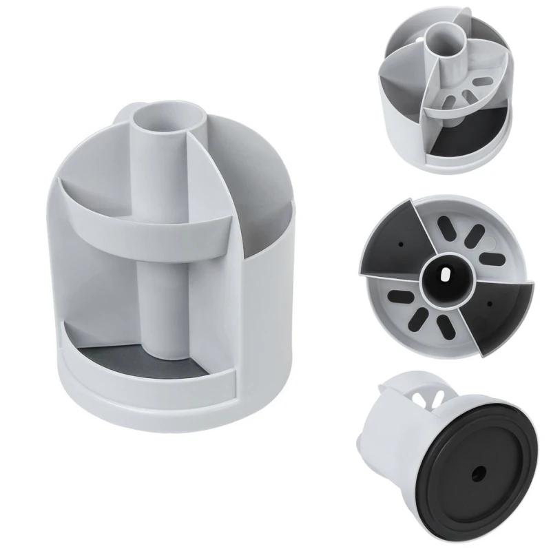 

360-degree Rotating Makeup Organizer Box Brush Holder Jewelry Organizer Case Jewelry Makeup Cosmetic Storage Box