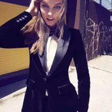 Женские Темно-синие бархатные спортивные блейзеры, куртки, дизайнерская стильная праздничная одежда