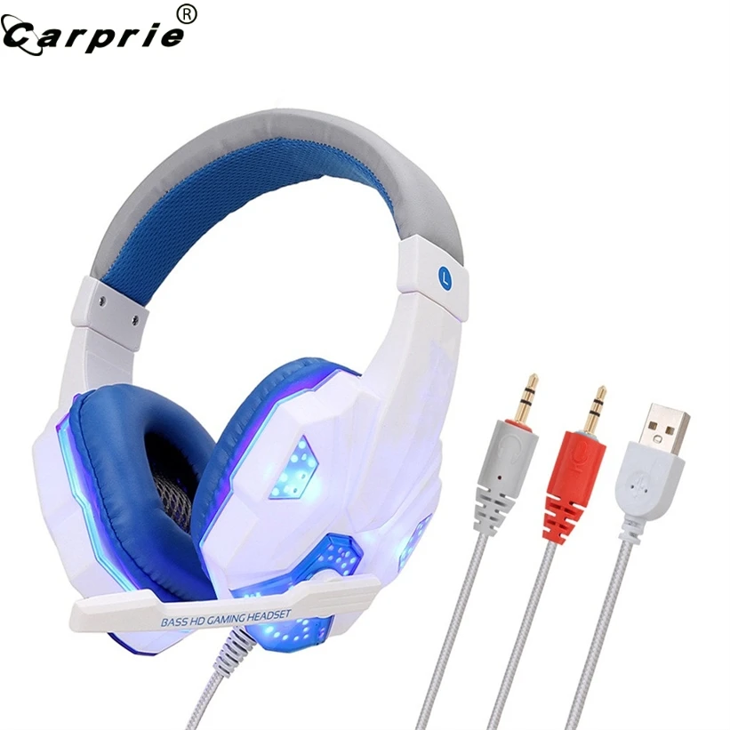 

CARPRIE Lighting Gaming Headphones Computer Games Headset Headphone with Mic for PS4 X-BOX 90107