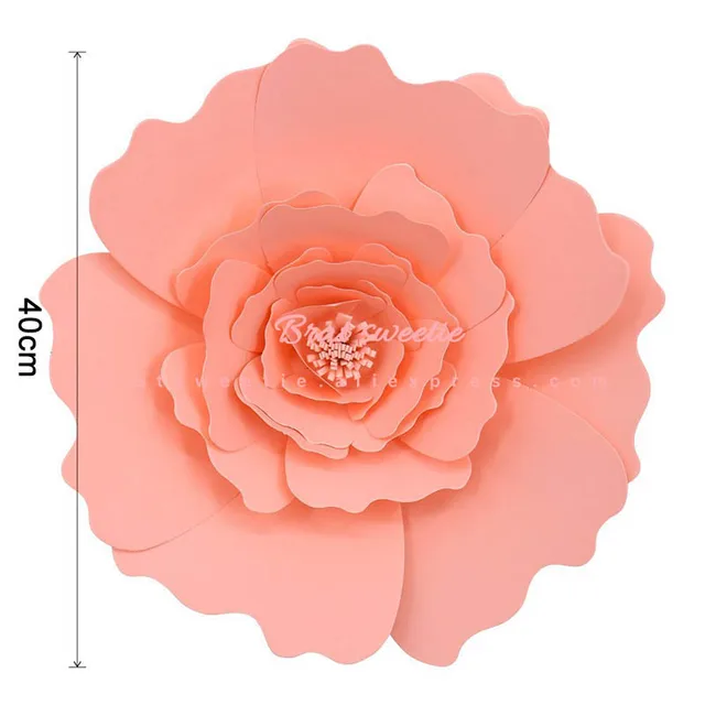 Outdoor Wedding Large Flowers Red Rose Background Wall Window Paper Flower  Decoration - China Decoration and Paper Flower price