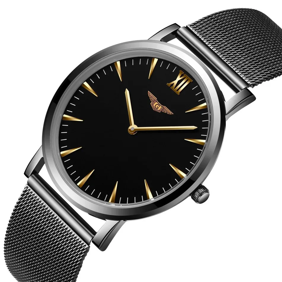Watch Men GUANQIN Relogio Masculino Gold Simple Mens Watches Top Brand Luxury Ultra Thin Quartz Watch New Year Gifts for Friends (21)